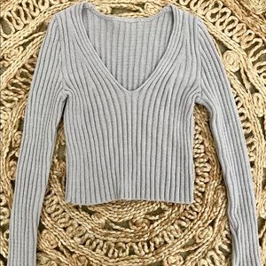 FREE PEOPLE: COZY LONG SLEEVE CROP TOP